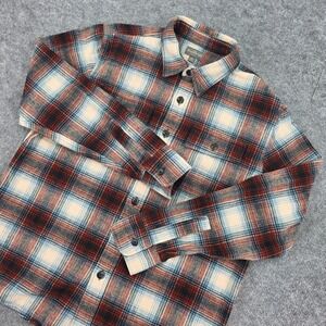 LL Bean Signature Archive Chamois Cloth Shirt Mens Large Regular Slim Fit Plaid